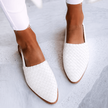 Alina – Mocassins Tressés Slingback Élégants