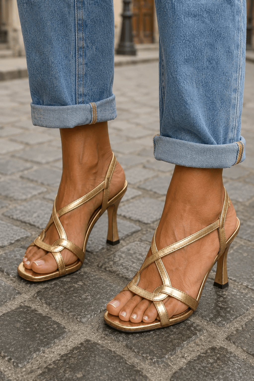 ALIZÉE – Sandales Élégance Dorée