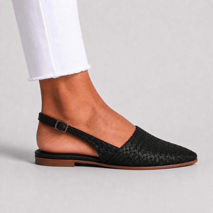 Alina – Mocassins Tressés Slingback Élégants