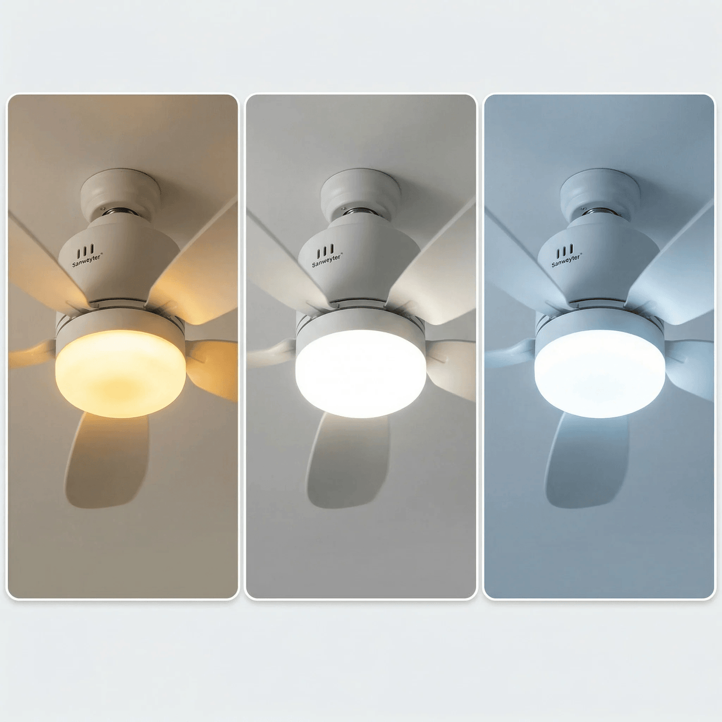 KMO V40™ | Ventilateur de Plafond avec LED Silencieux avec Télécommande