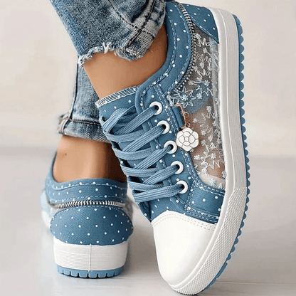 Veyra Paris™ | Élise – Baskets raffinées avec motifs floraux