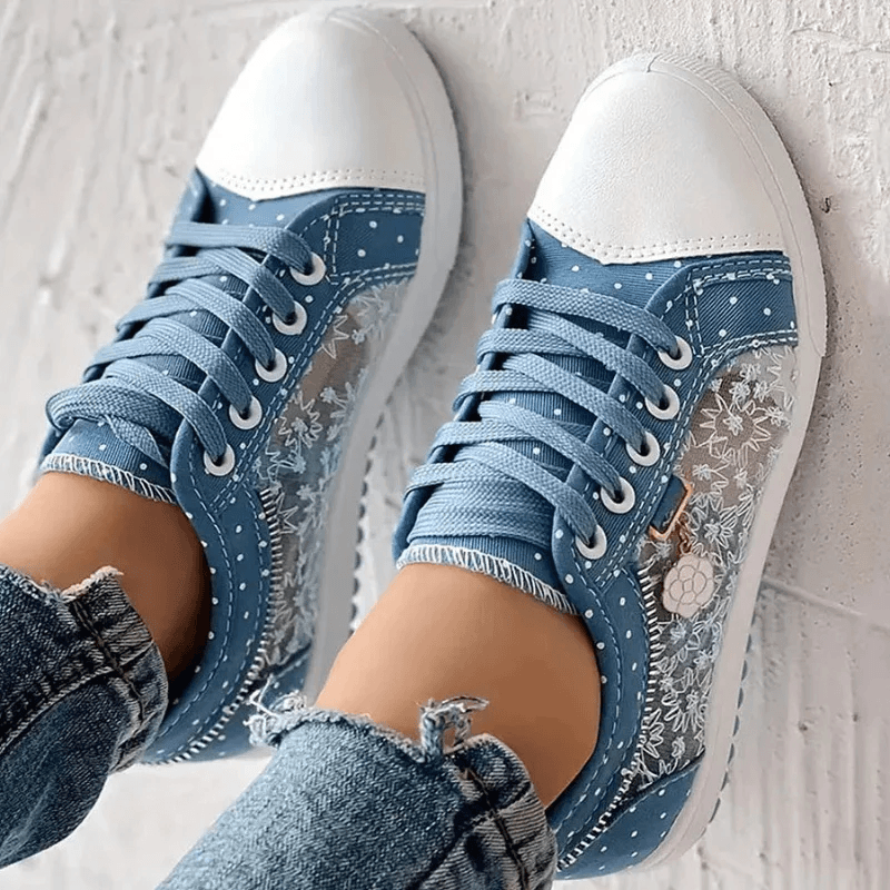 Veyra Paris™ | Élise – Baskets raffinées avec motifs floraux