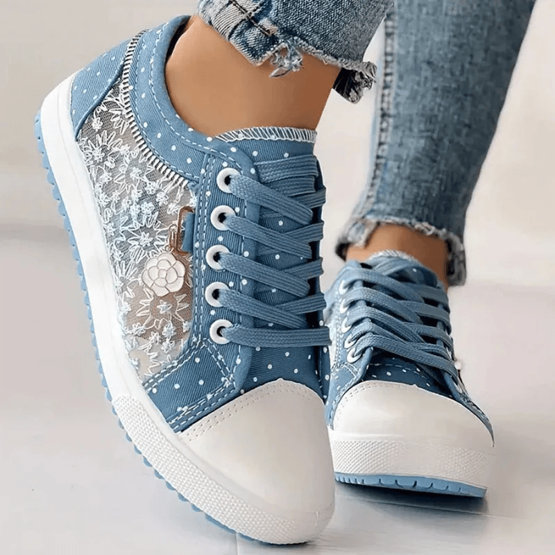 Veyra Paris™ | Élise – Baskets raffinées avec motifs floraux