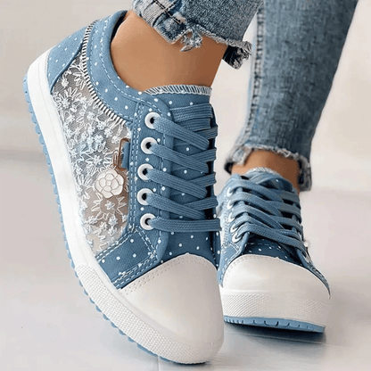 Veyra Paris™ | Élise – Baskets raffinées avec motifs floraux
