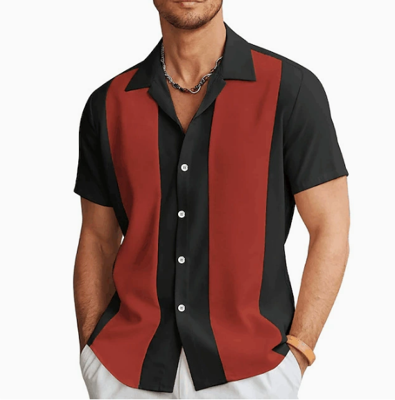 Chemise d'été rayée à manches