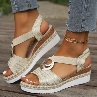 Metal Buckle Fishtoe Sandals