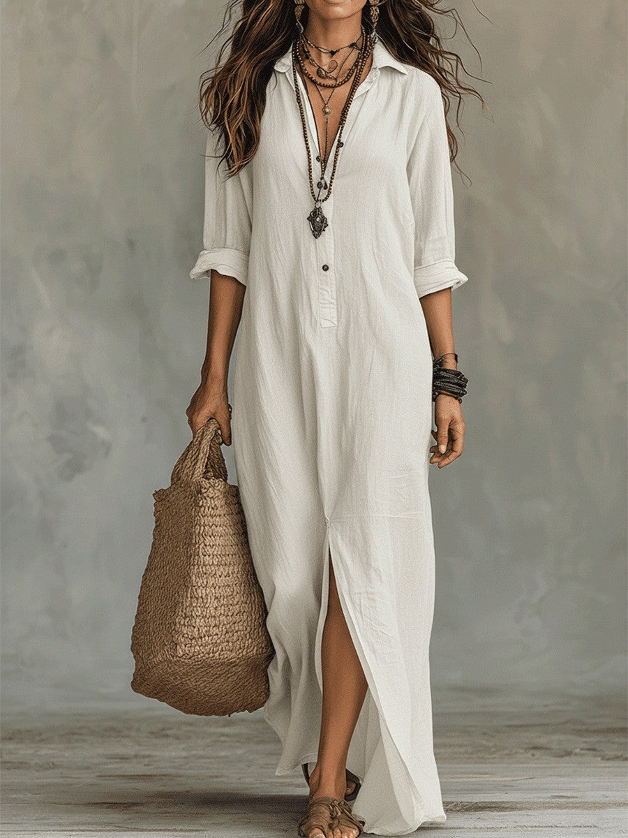 Women'S Casual Split Dress