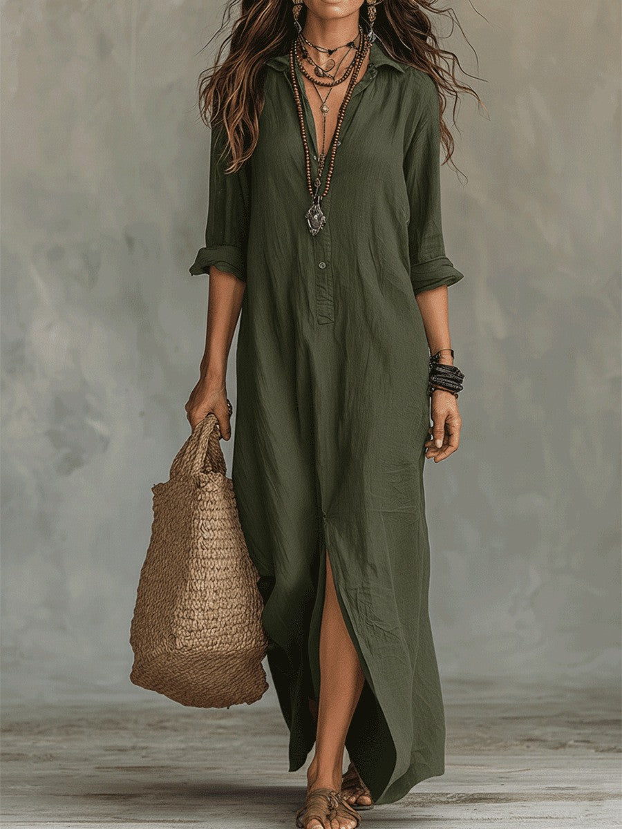 Women'S Casual Split Dress