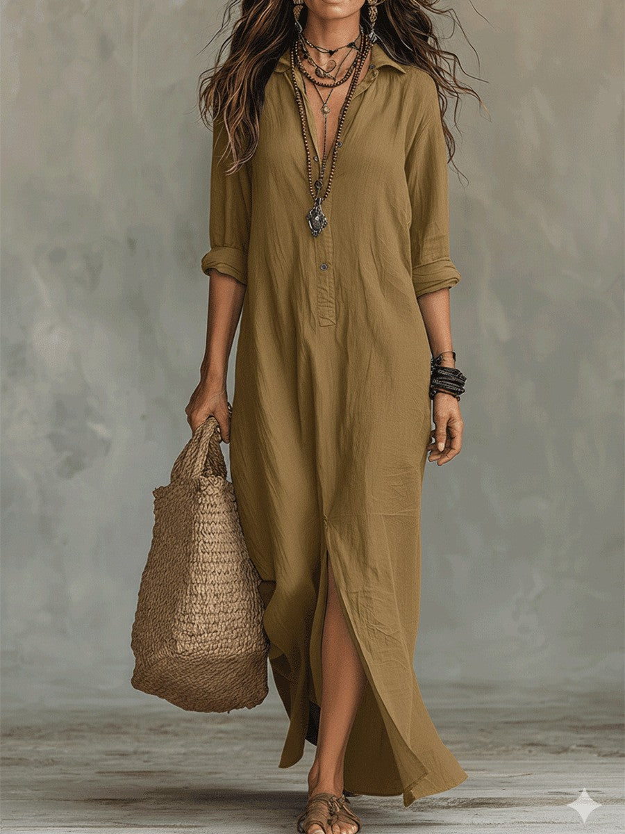 Women'S Casual Split Dress
