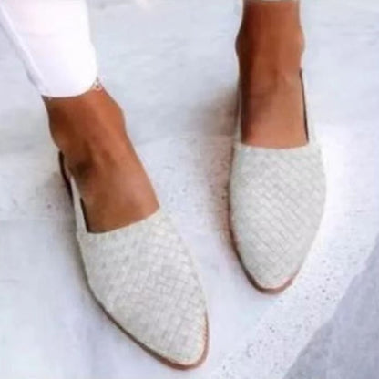Alina – Mocassins Tressés Slingback Élégants
