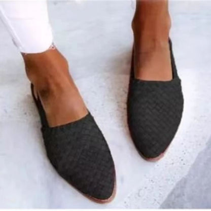 Alina – Mocassins Tressés Slingback Élégants
