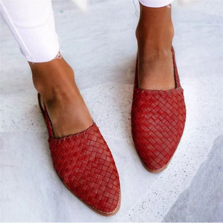 Alina – Mocassins Tressés Slingback Élégants