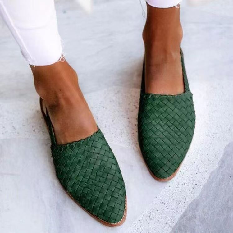 Alina – Mocassins Tressés Slingback Élégants