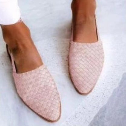 Alina – Mocassins Tressés Slingback Élégants