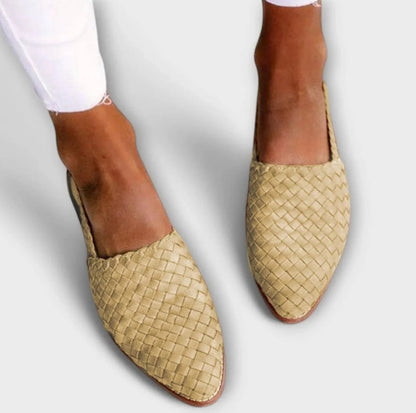 Alina – Mocassins Tressés Slingback Élégants