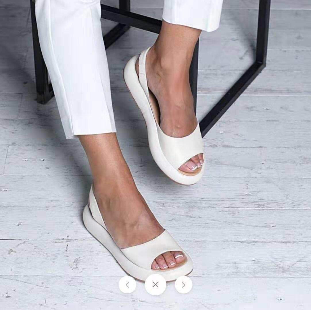 Fish-Mouth Elastic Sandals