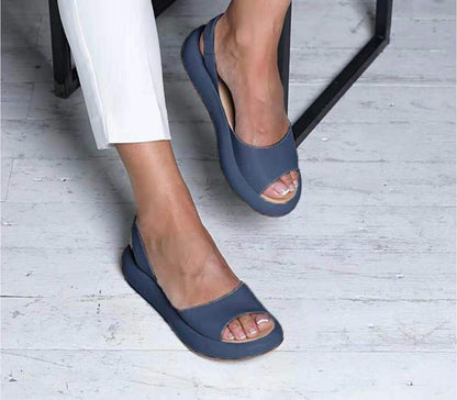 Fish-Mouth Elastic Sandals