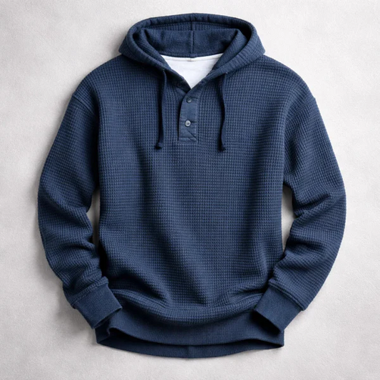 Veyra Paris™ | VELAN – Textured hoodie with a refined casual style
