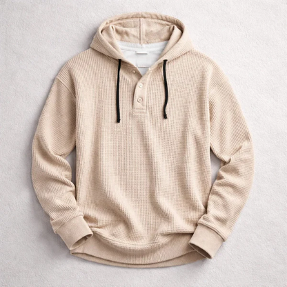 Veyra Paris™ | VELAN – Textured hoodie with a refined casual style