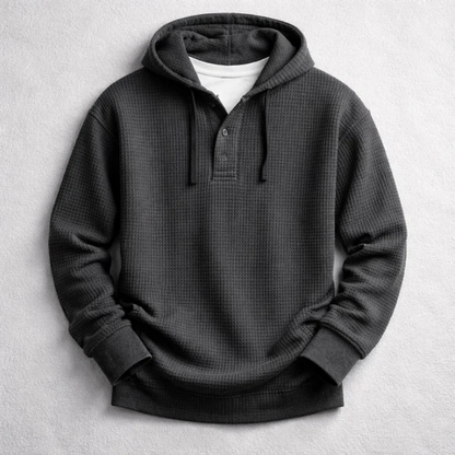 Veyra Paris™ | VELAN – Textured hoodie with a refined casual style